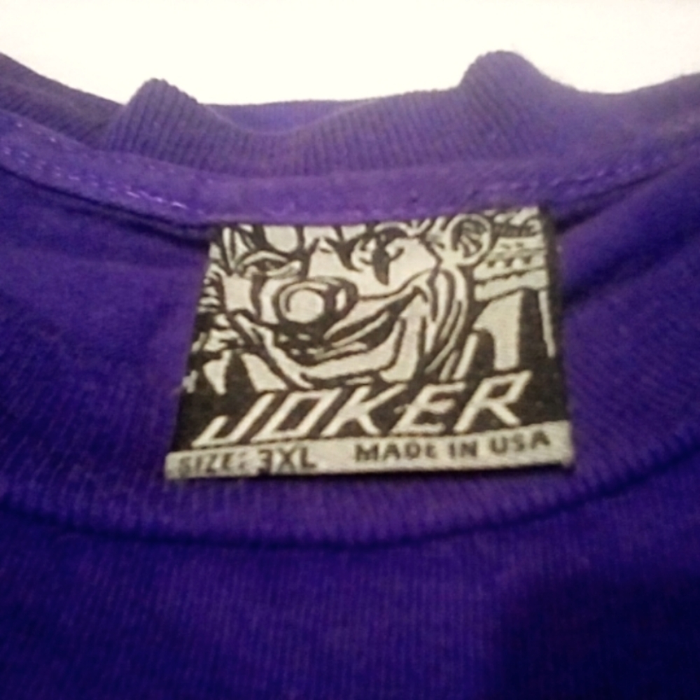 Custom Made In USA Vintage Los Angeles Joker Lakers basketball t-shirt